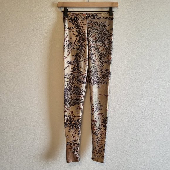 Blackmilk Pants & Jumpsuits Blackmilk Middle Earth Map Leggings Poshmark
